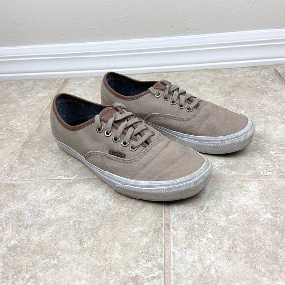 Vans Khaki Off The Wall Sneakers - Picture 1 of 6